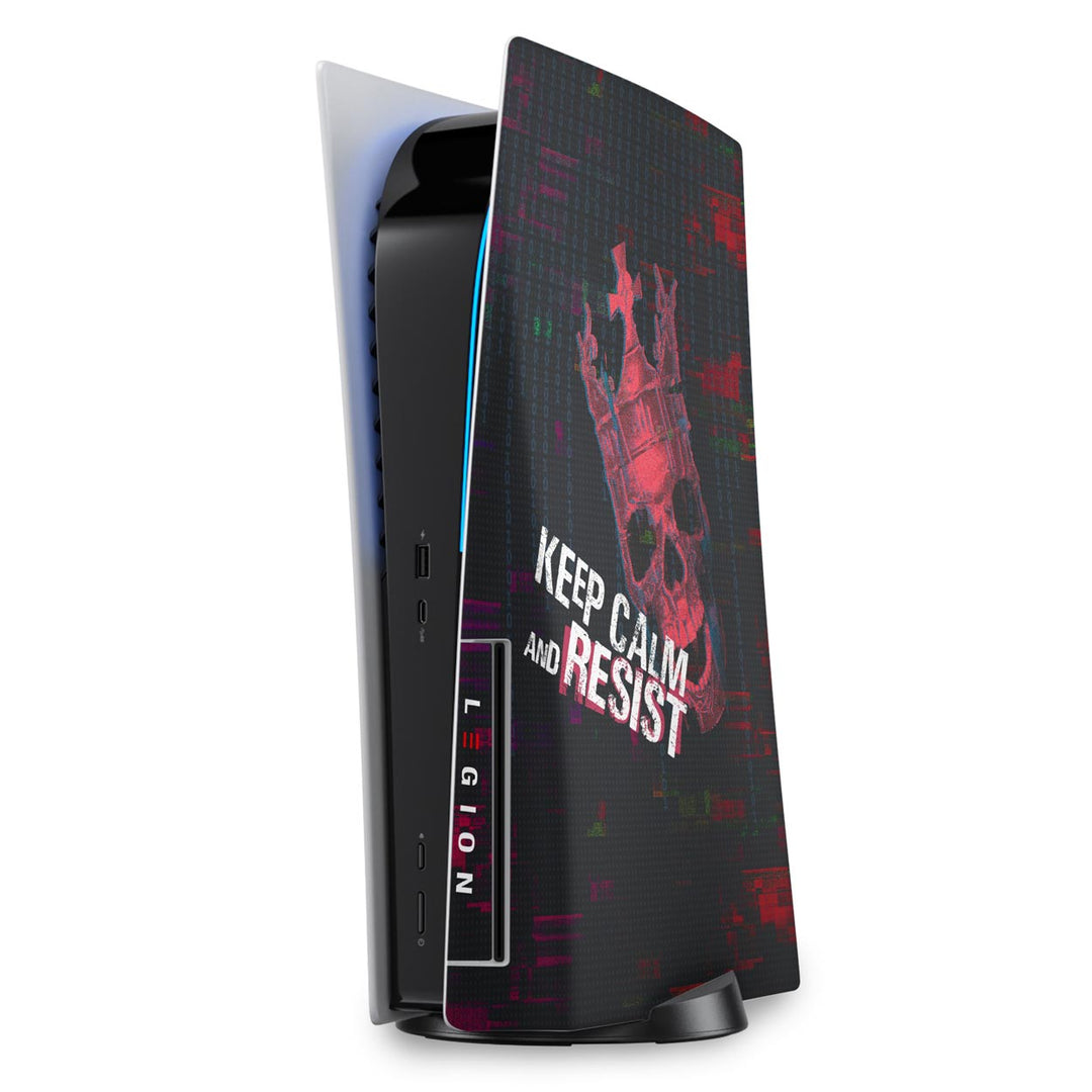 Skin Anti-Rage PS5 Fat Vertical - Watch Dogs Legion - Pop Arte Skins - foto 5