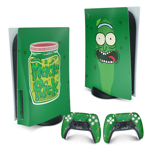 Skin Anti-Rage PS5 Fat Vertical - Pickle Rick And Morty