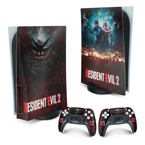 Skin Anti-Rage PS5 Fat Vertical - Resident Evil 2 Remake - Pop Arte Skins