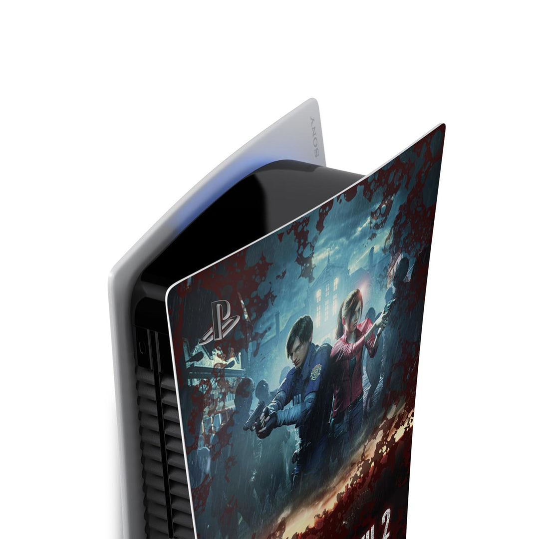 Skin Anti-Rage PS5 Fat Vertical - Resident Evil 2 Remake - Pop Arte Skins - foto 3