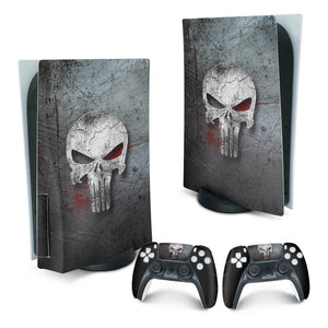 Skin Anti-Rage PS5 Fat Vertical - The Punisher Justiceiro - Pop Arte Skins