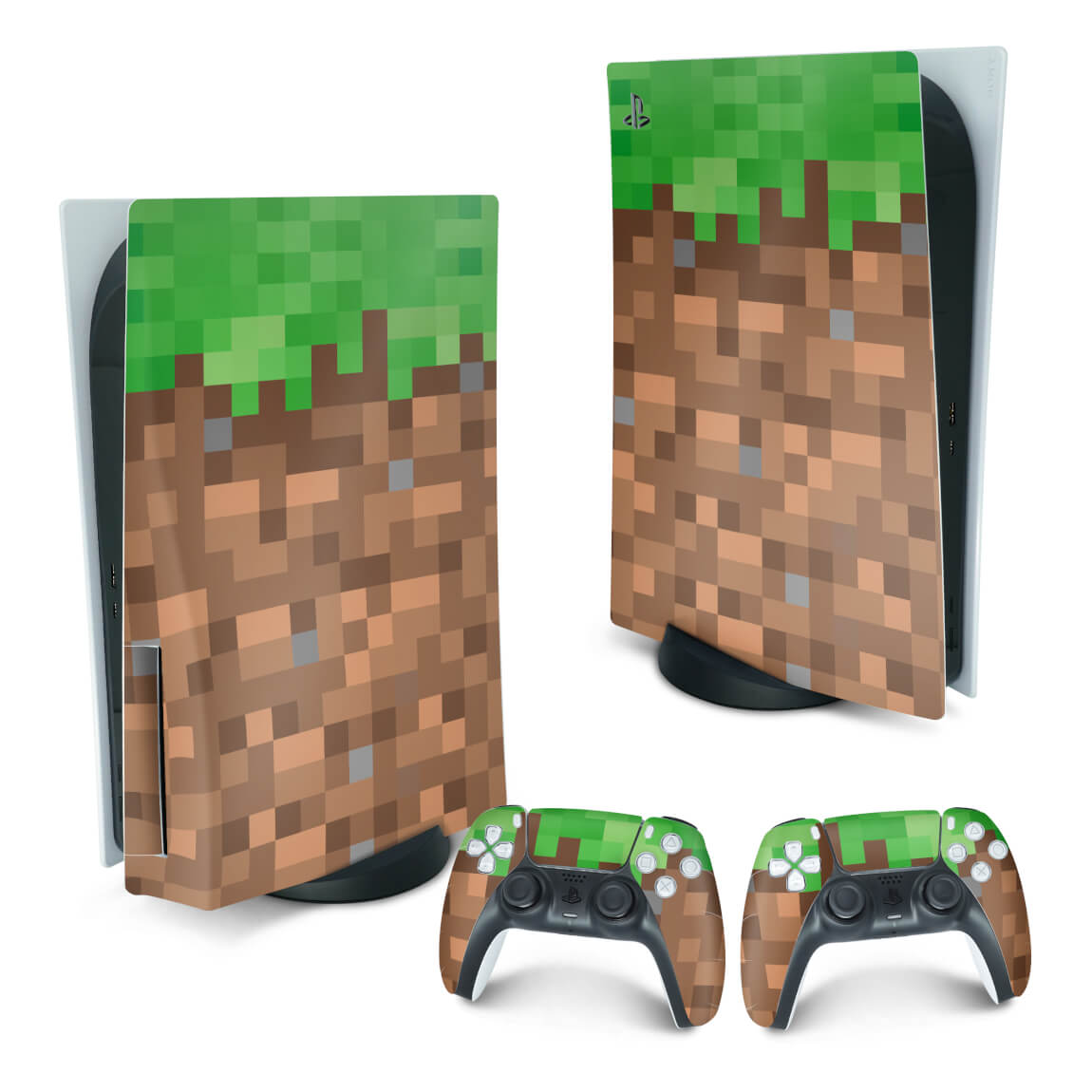 Skin Anti-Rage PS5 Fat Vertical - Minecraft