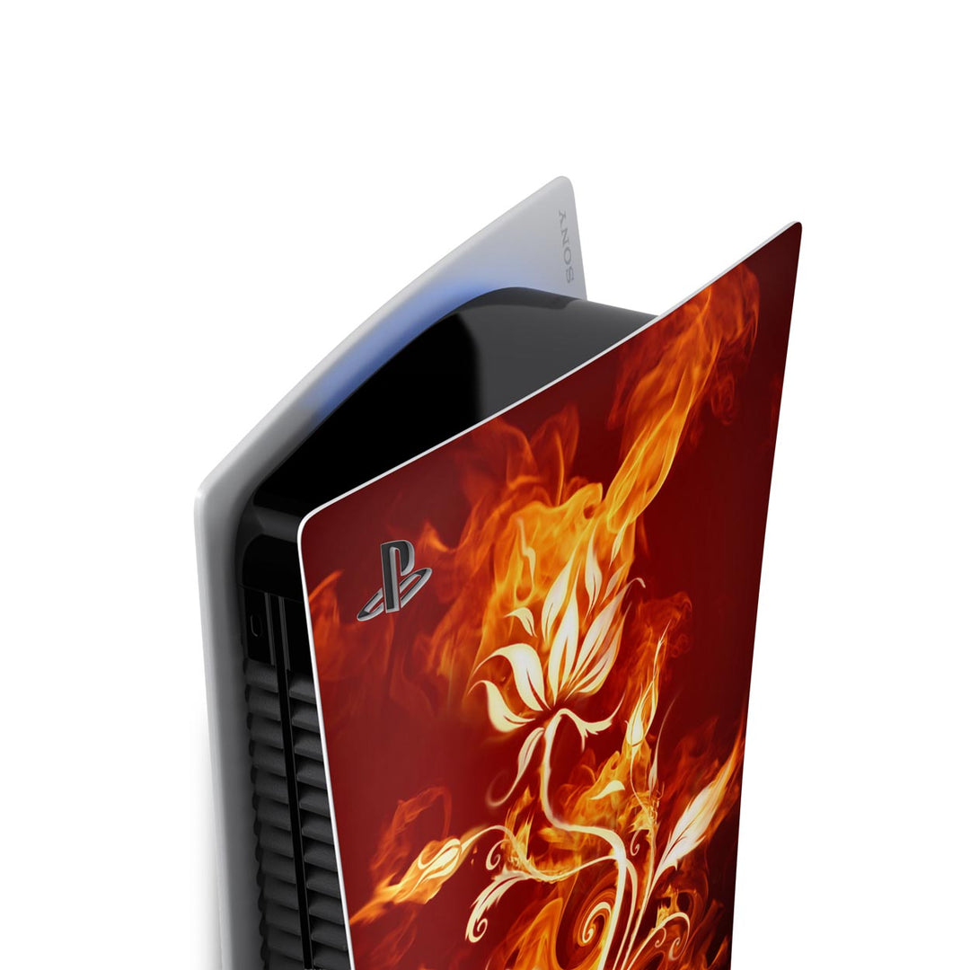 Skin Anti-Rage PS5 Fat Vertical - Fire Flower - Pop Arte Skins - foto 3