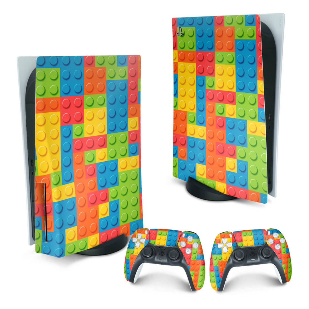 Skin Anti-Rage PS5 Fat Vertical - Lego Peça - Pop Arte Skins