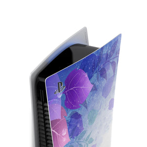 Skin Anti-Rage PS5 Fat Vertical - Folhas Lilás - Pop Arte Skins - foto 3