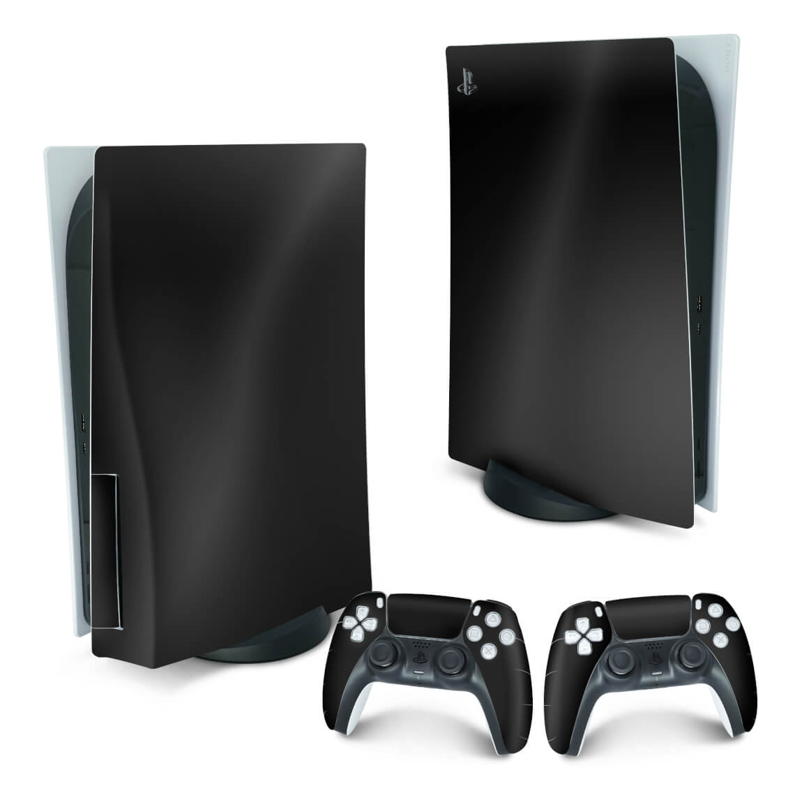 PS5 Fat Skin Vertical - Preto Black Piano