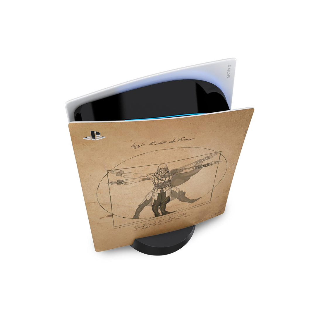 Skin Anti-Rage PS5 Fat Vertical - Assassin’S Creed Vitruviano - Pop Arte Skins - foto 2