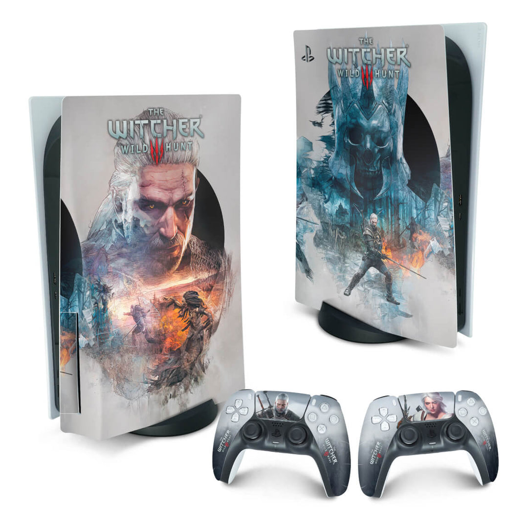 Skin Anti-Rage PS5 Fat Vertical - The Witcher 3 - Pop Arte Skins