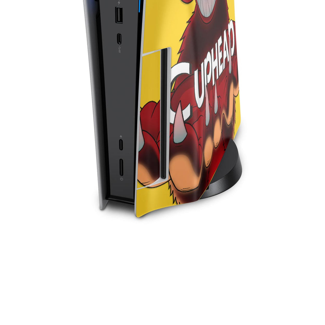 Skin Anti-Rage PS5 Fat Vertical - Cuphead - Pop Arte Skins - foto 6