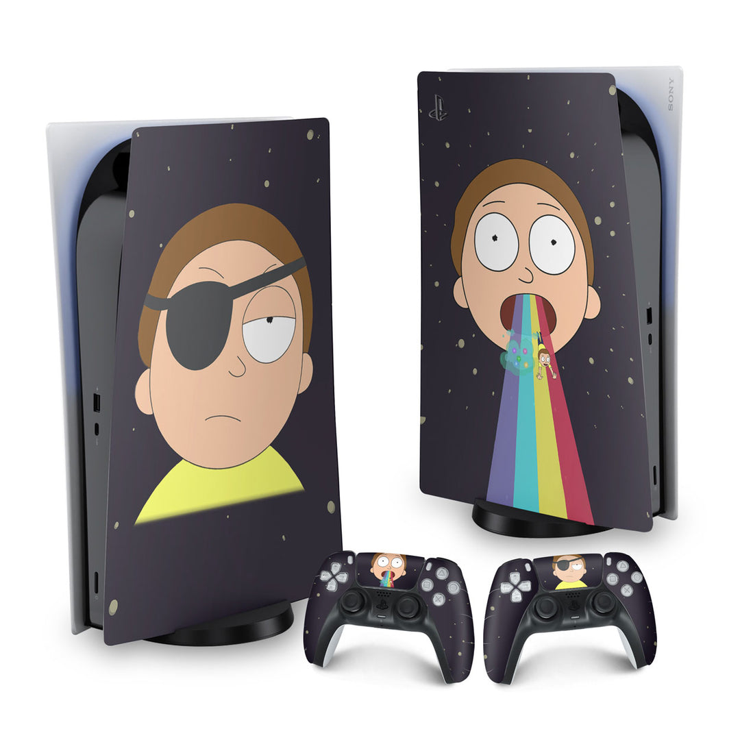 Skin Anti-Rage PS5 Fat Vertical - Morty Rick And Morty - Pop Arte Skins - foto 9