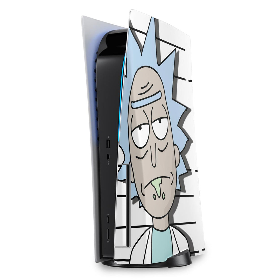 Skin Anti-Rage PS5 Fat Vertical - Rick And Morty - Pop Arte Skins - foto 5