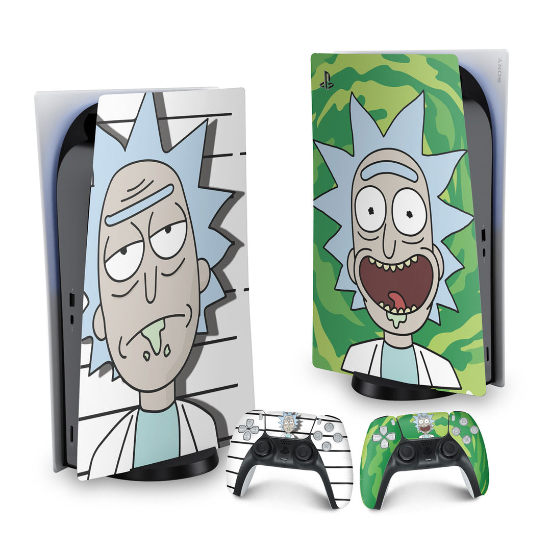 Skin Anti-Rage PS5 Fat Vertical - Rick And Morty - Pop Arte Skins - foto 9