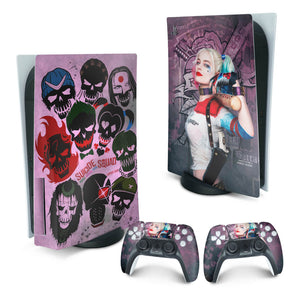Skin Anti-Rage PS5 Fat Vertical - Arlequina Harley Quinn - Pop Arte Skins