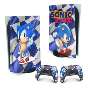 Skin Anti-Rage PS5 Fat Vertical - Sonic - Pop Arte Skins