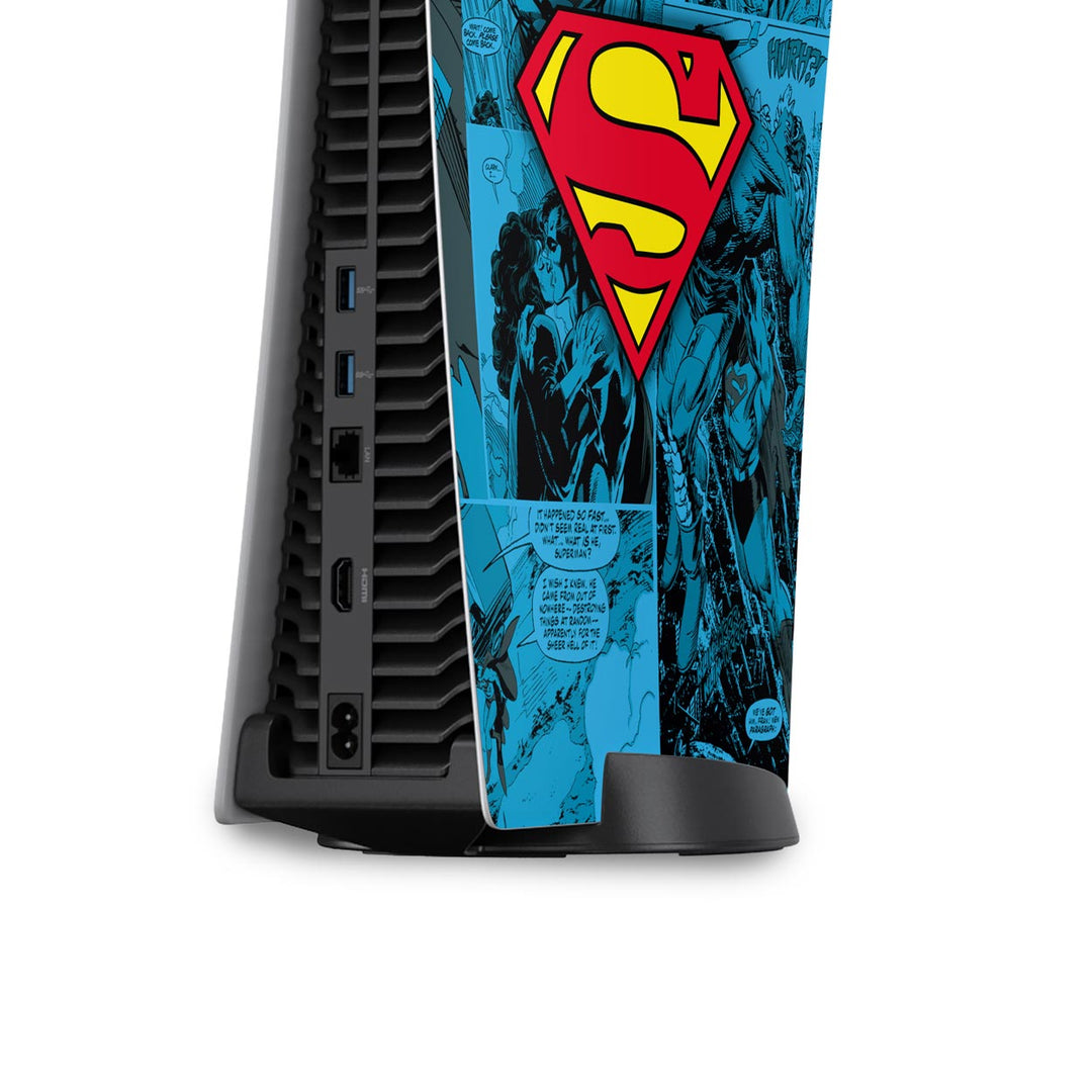 Skin Anti-Rage PS5 Fat Vertical - Superman Comics - Pop Arte Skins - foto 4