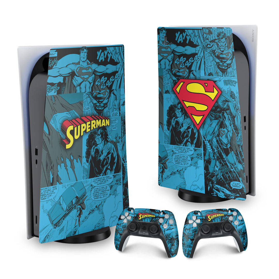 Skin Anti-Rage PS5 Fat Vertical - Superman Comics - Pop Arte Skins - foto 9