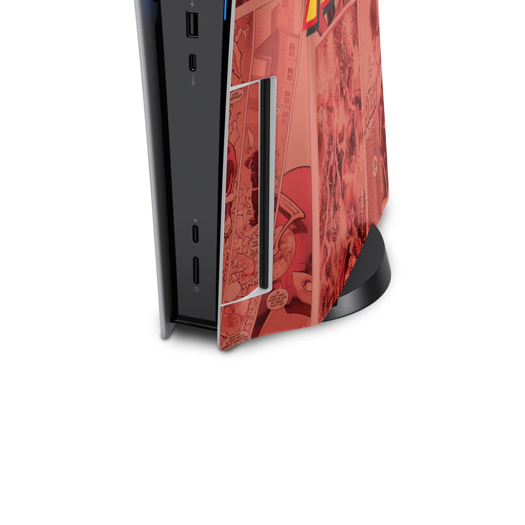 Skin Anti-Rage PS5 Fat Vertical - The Flash Comics - Pop Arte Skins - foto 6