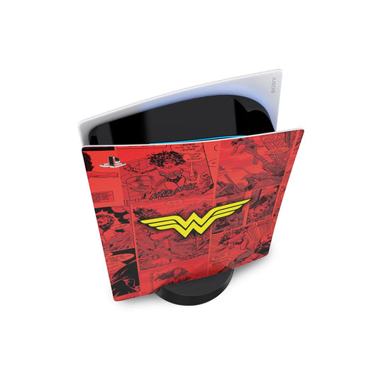 Skin Anti-Rage PS5 Fat Vertical - Mulher Maravilha Comics