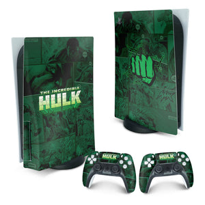 Skin Anti-Rage PS5 Fat Vertical - Hulk Comics - Pop Arte Skins