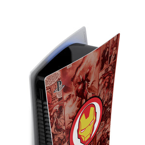 Skin Anti-Rage PS5 Fat Vertical - Homem De Ferro Comics - Pop Arte Skins - foto 3