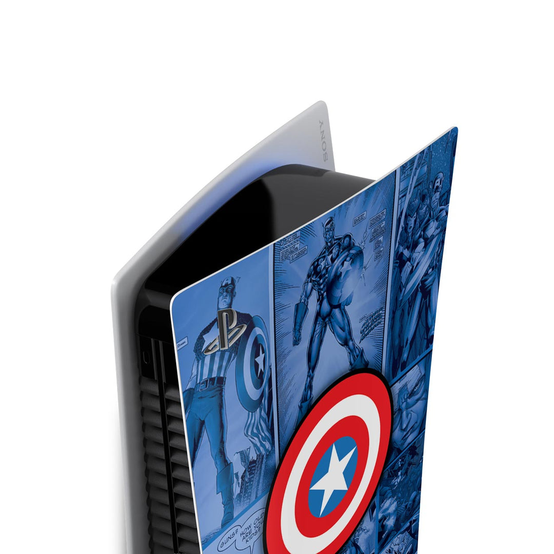 Skin Anti-Rage PS5 Fat Vertical - Capitão América Comics - Pop Arte Skins - foto 3