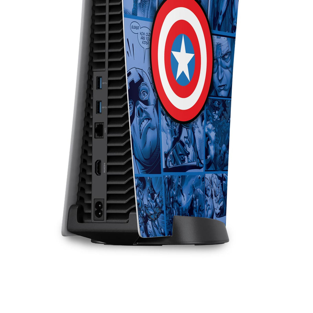 Skin Anti-Rage PS5 Fat Vertical - Capitão América Comics - Pop Arte Skins - foto 4