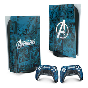 Skin Anti-Rage PS5 Fat Vertical - Avengers Vingadores Comics - Pop Arte Skins