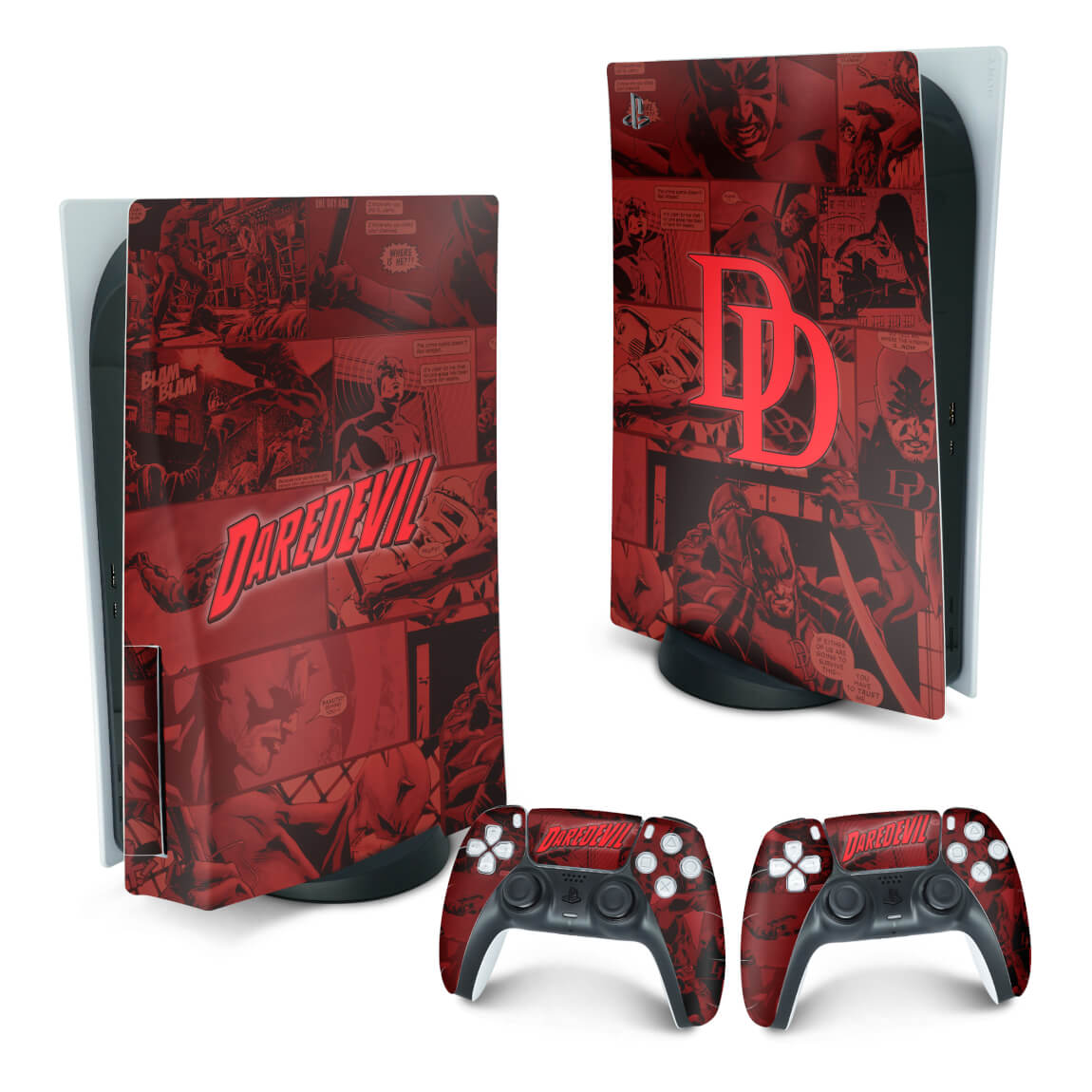 Skin Anti-Rage PS5 Fat Vertical - Daredevil Demolidor Comics