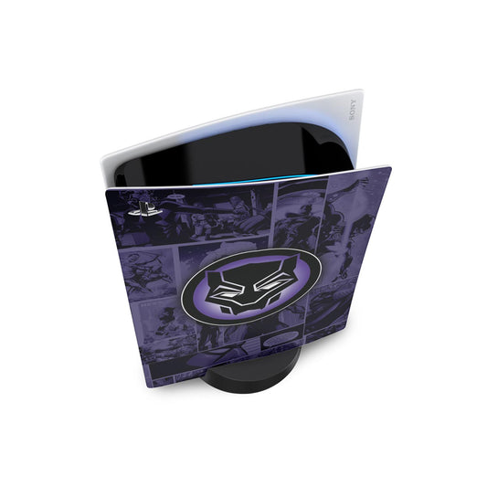 Skin Anti-Rage PS5 Fat Vertical - Pantera Negra Comics