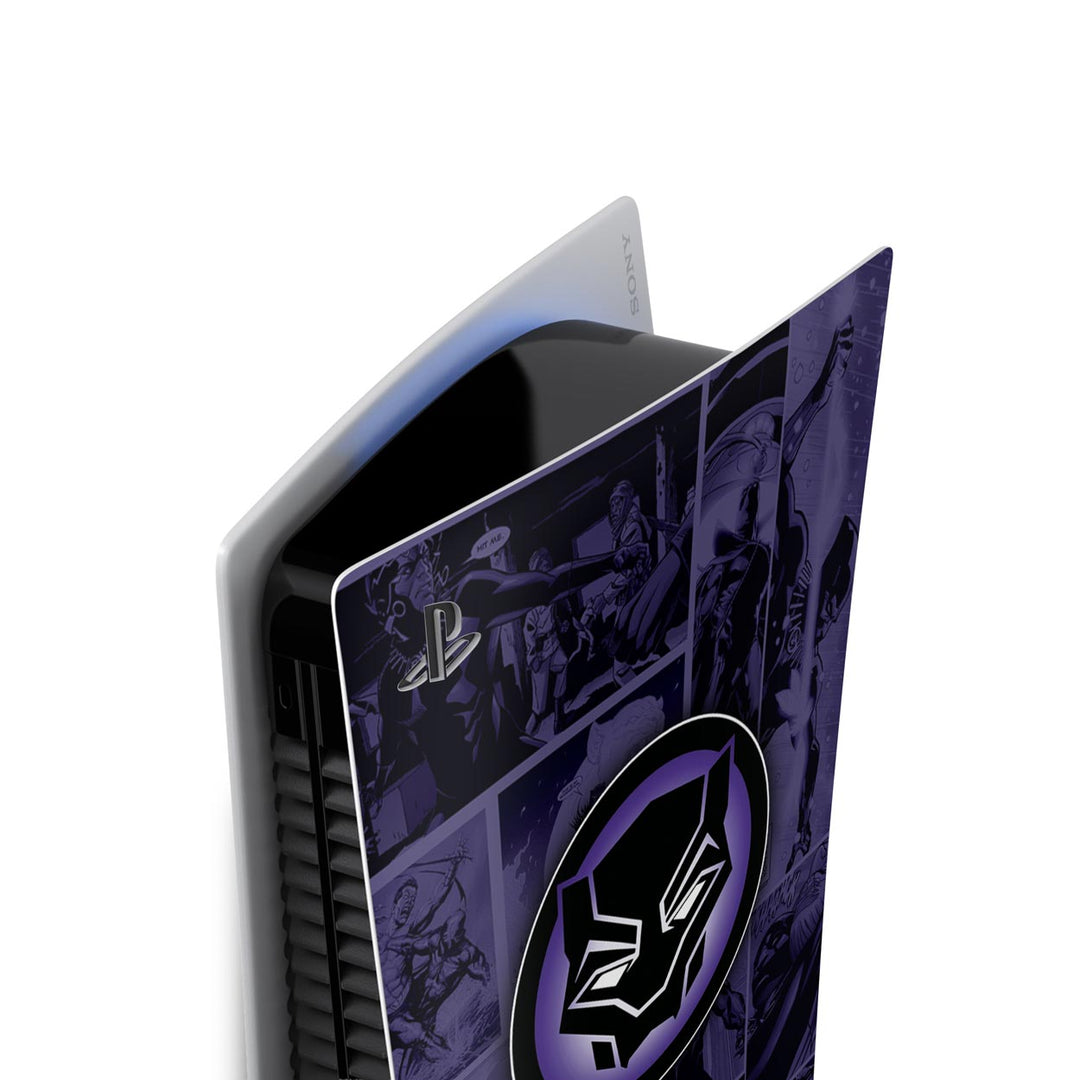 Skin Anti-Rage PS5 Fat Vertical - Pantera Negra Comics - Pop Arte Skins - foto 3