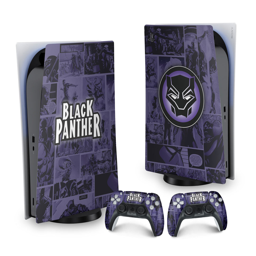 Skin Anti-Rage PS5 Fat Vertical - Pantera Negra Comics - Pop Arte Skins - foto 9