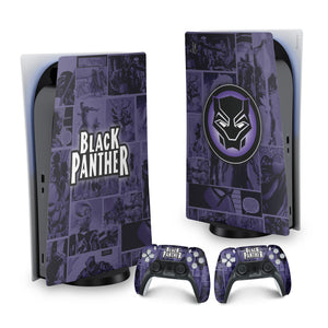 Skin Anti-Rage PS5 Fat Vertical - Pantera Negra Comics - Pop Arte Skins - foto 9