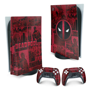 Skin Anti-Rage PS5 Fat Vertical - Deadpool Comics - Pop Arte Skins