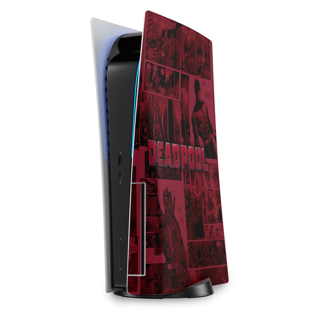 Skin Anti-Rage PS5 Fat Vertical - Deadpool Comics - Pop Arte Skins - foto 5