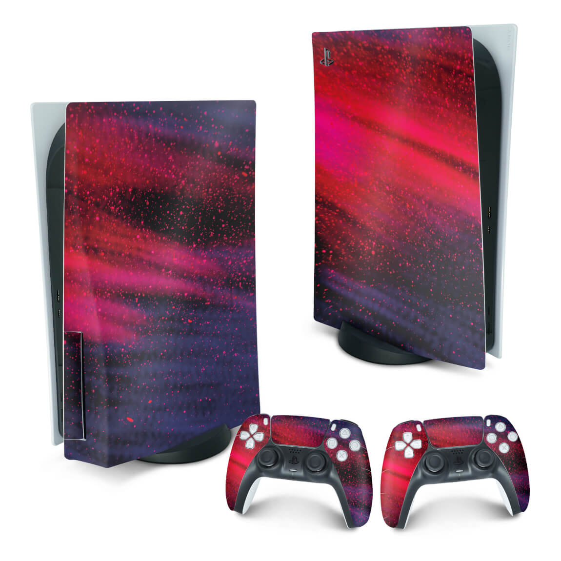 PS5 Fat Skin Anti-Rage Vertical - Abstrato #101