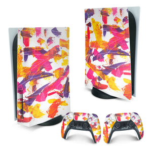 Skin Anti-Rage PS5 Fat Vertical - Abstrato #103 - Pop Arte Skins