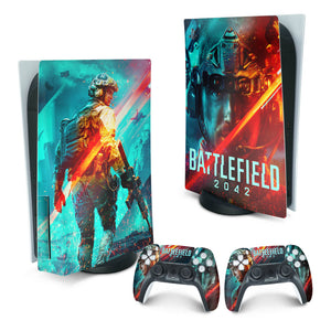 Skin Anti-Rage PS5 Fat Vertical - Battlefield 2042 - Pop Arte Skins