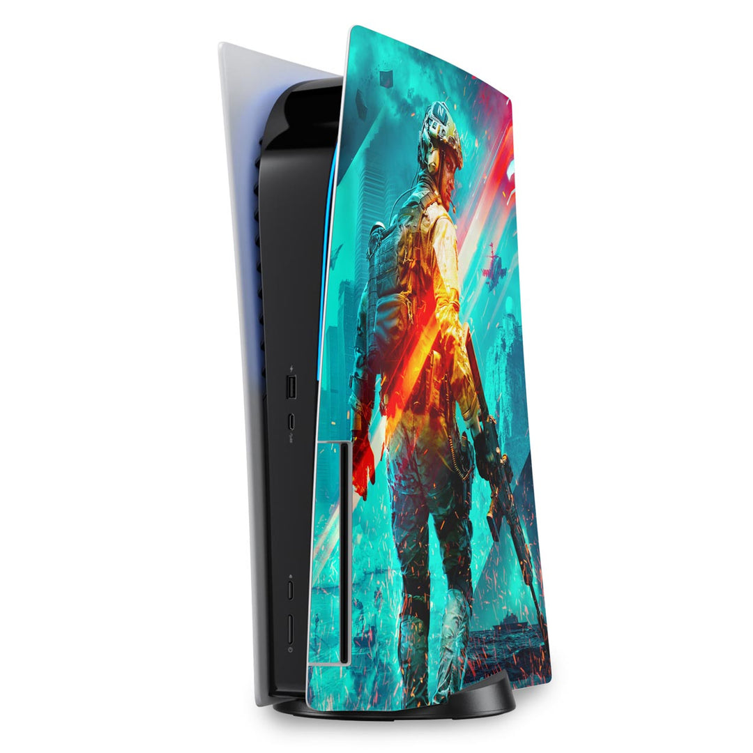 Skin Anti-Rage PS5 Fat Vertical - Battlefield 2042 - Pop Arte Skins - foto 5