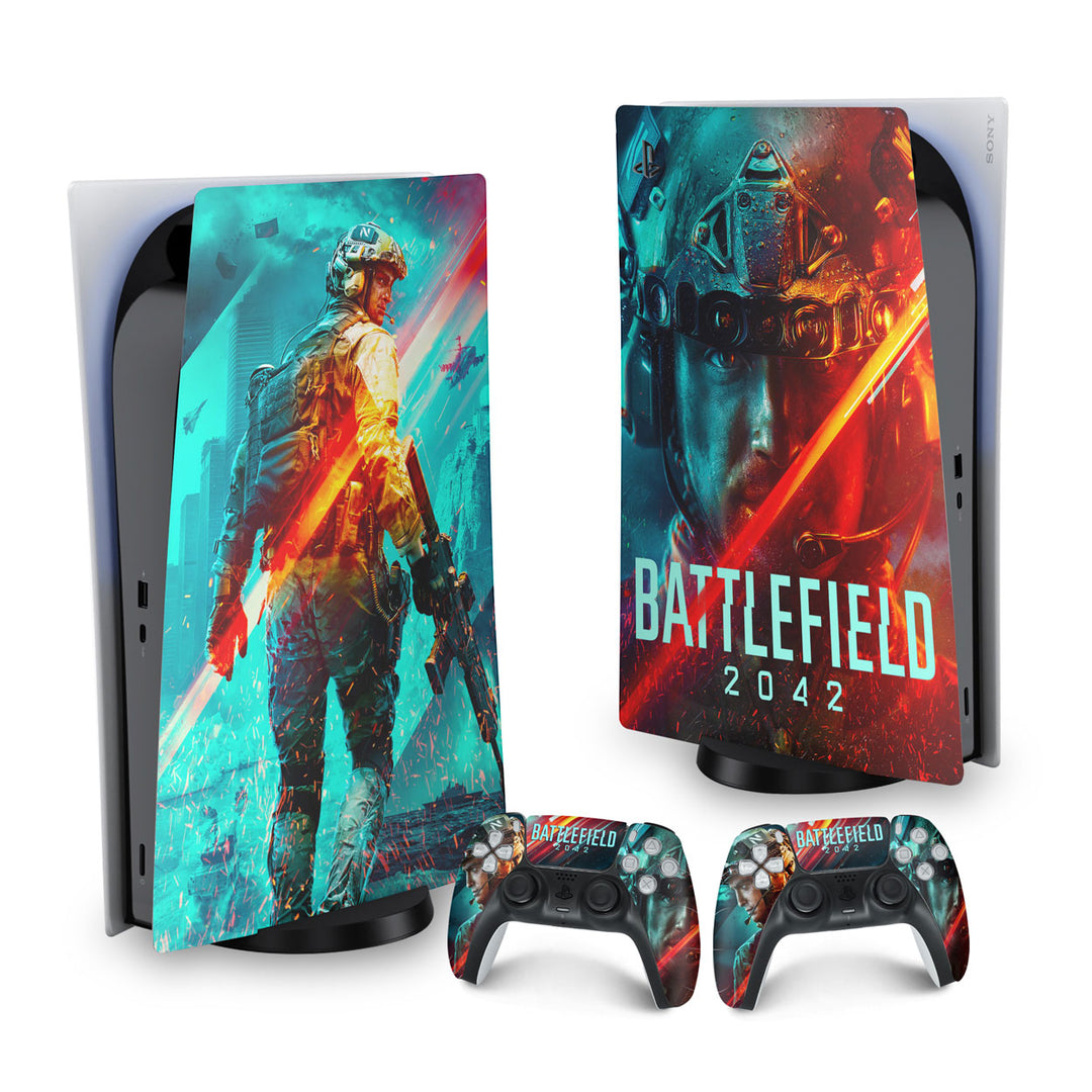 Skin Anti-Rage PS5 Fat Vertical - Battlefield 2042 - Pop Arte Skins - foto 9