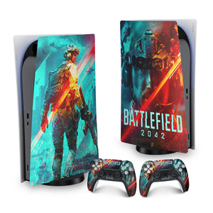 Skin Anti-Rage PS5 Fat Vertical - Battlefield 2042 - Pop Arte Skins - foto 9