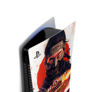 Skin Anti-Rage PS5 Fat Vertical - Ghost Of Tsushima Director's Cut - Pop Arte Skins - foto 3