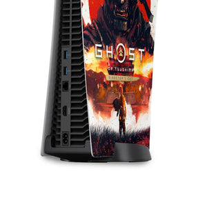Skin Anti-Rage PS5 Fat Vertical - Ghost Of Tsushima Director's Cut - Pop Arte Skins - foto 4