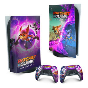 Skin Anti-Rage PS5 Fat Vertical - Ratchet & Clank Rift Apart - Pop Arte Skins