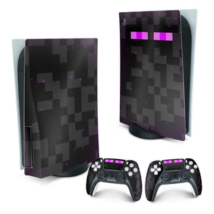 Skin Anti-Rage PS5 Fat Vertical - Minecraft Enderman - Pop Arte Skins