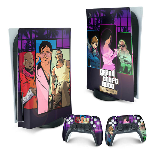 Skin Anti-Rage PS5 Fat Vertical - GTA The Trilogy