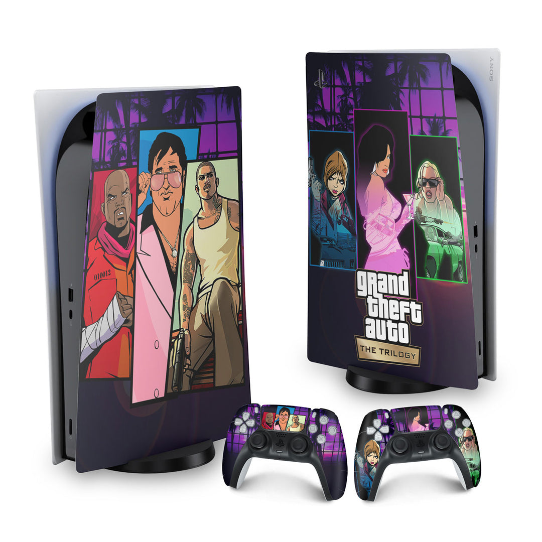 Skin Anti-Rage PS5 Fat Vertical - GTA The Trilogy - Pop Arte Skins - foto 9