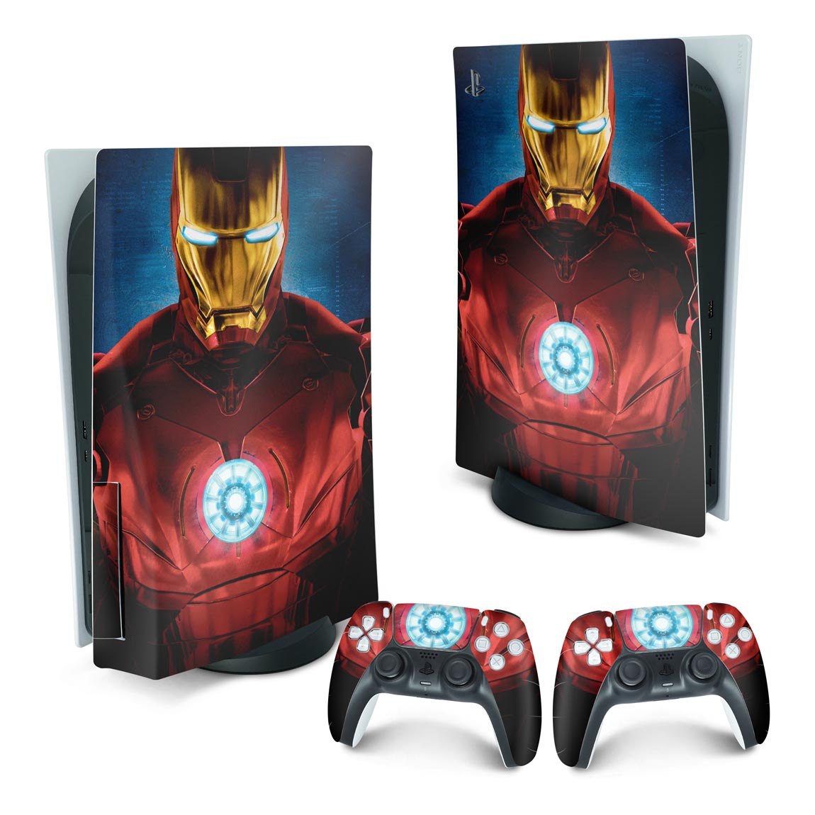 PS5 Fat Skin Anti-Rage Vertical - Iron Man Homem De Ferro