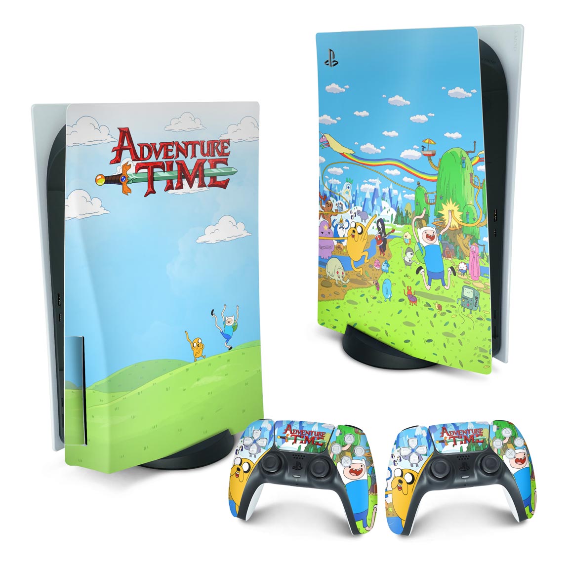 PS5 Fat Skin Anti-Rage Vertical - Hora de Aventura