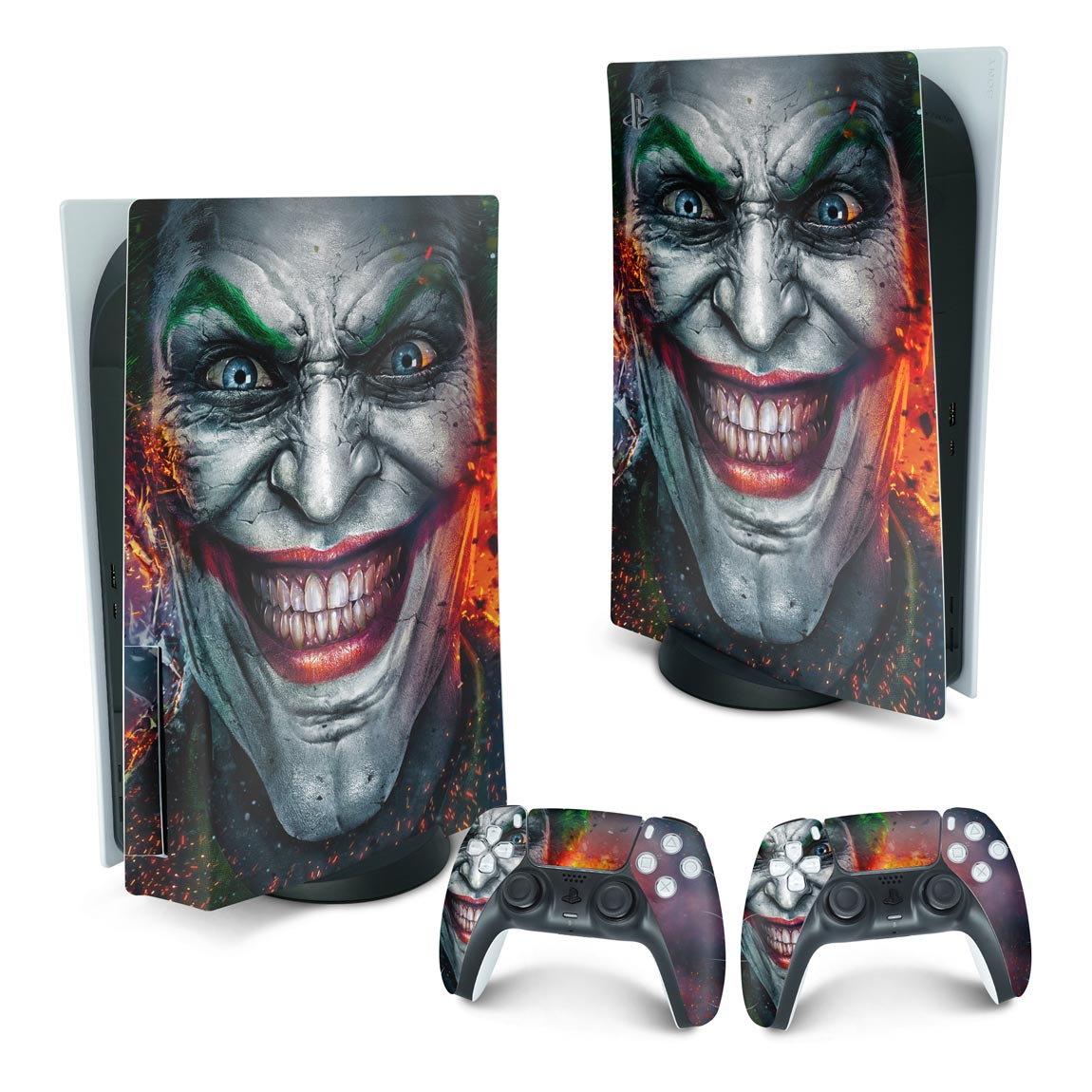 Skin Anti-Rage PS5 Fat Vertical - Coringa Joker