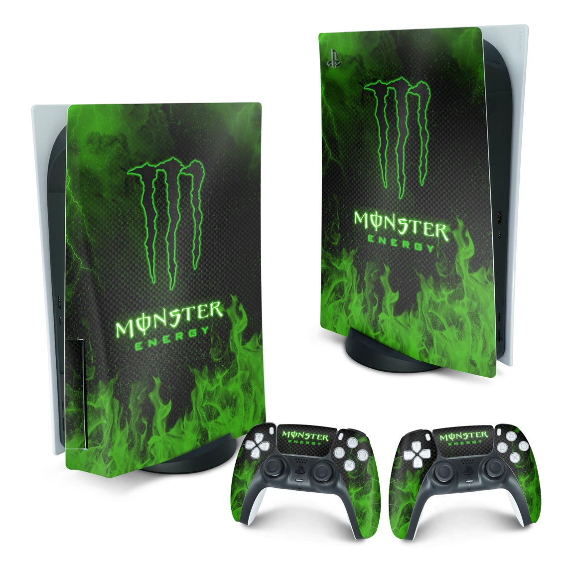 Skin Anti-Rage PS5 Fat Vertical - Monster Energy Drink